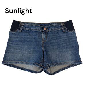 Isabel Maternity By Ingrid & Isabel Womens Mid-Short Denim Shorts Size 6